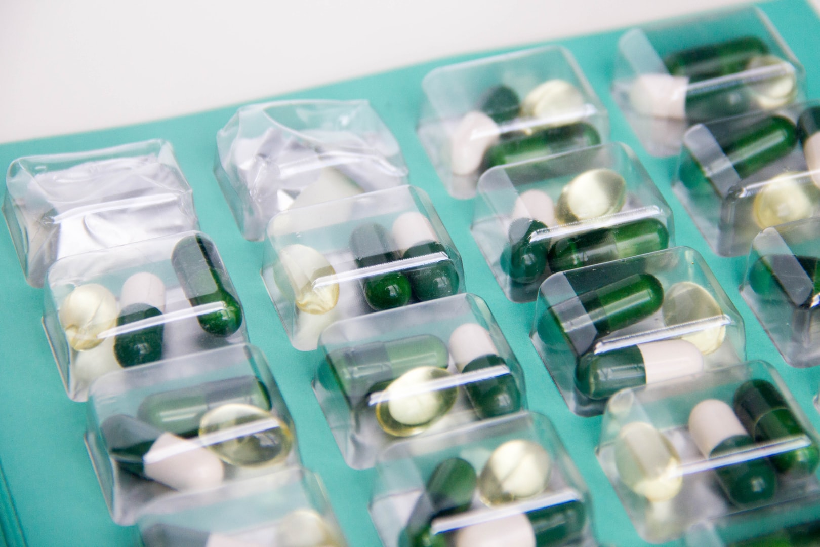 Photo of tablets in a dispensing tray